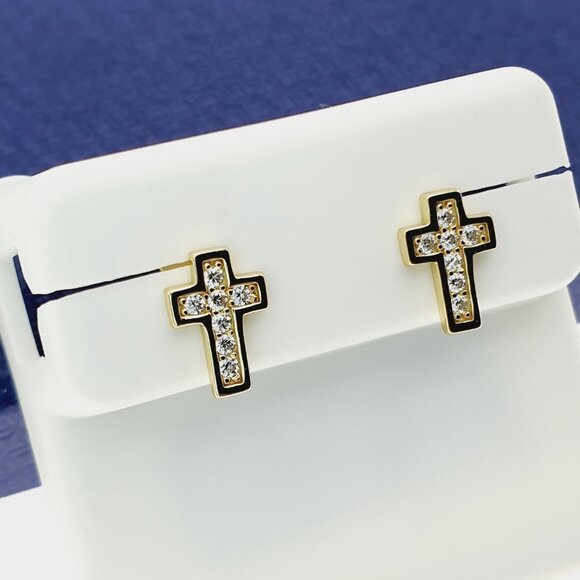 925 Sterling Silver CZ Stud Earrings for Women/Girl, US925P1206 - Picture 3 of 8